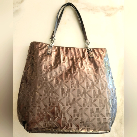 Michael Kors Bronze Tote Bag - Picture 1 of 14